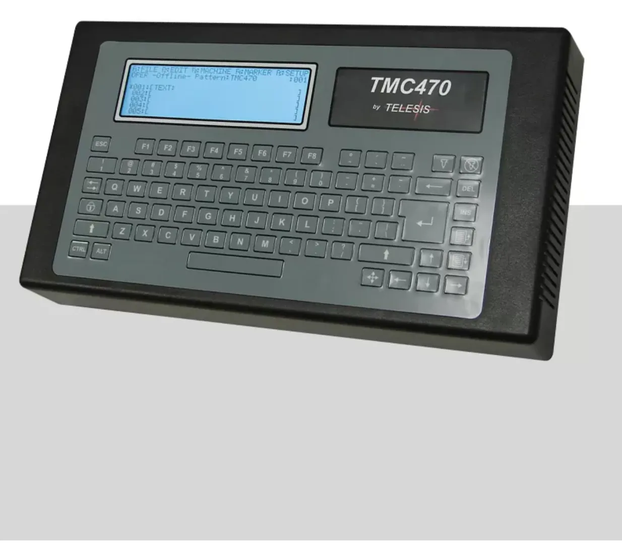 Controlador DOT PEEN TMC470 Telesis vista frontal