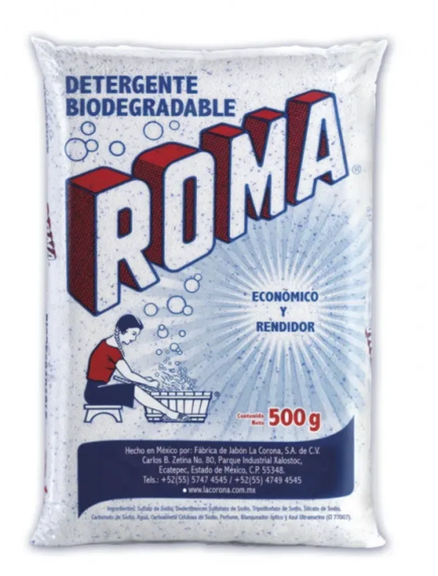 Detergente en Polvo Roma vista frontal