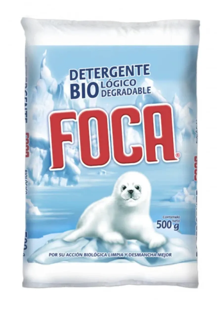 Foca Detergente en Polvo vista frontal 