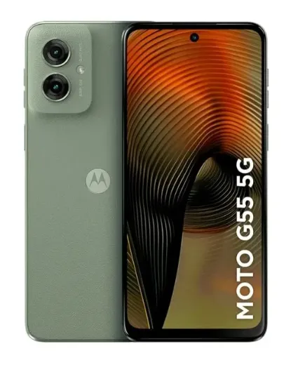 Motorola G55 5G Verde 8+256GB vista frontal y posterior