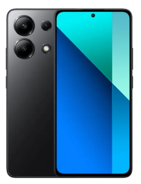 Xiaomi Redmi Note 13 6+128GB DS RP Black EU vista frontal y posterior