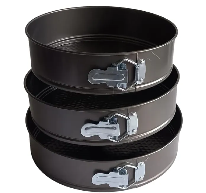 Moldes para hornear desmontables RD ROYAL COOK | Juego de 3 piezas antiadherentes vista frontal