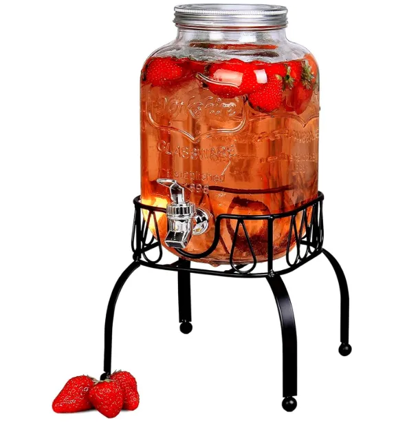 Dispensador de Bebidas Vitrolero de Vidrio vista frontal