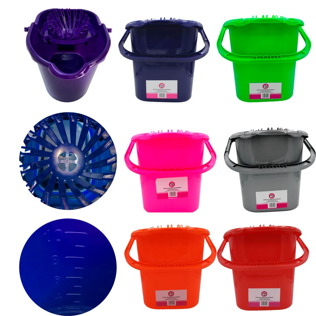 Set de 12 Cubetas con Exprimidor La Bonita 10L vista frontal 