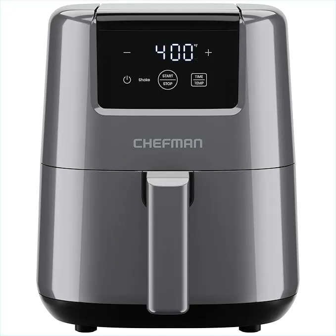 Chefman Mini Freidora de Aire Digital 2 Cuartos vista frontal 