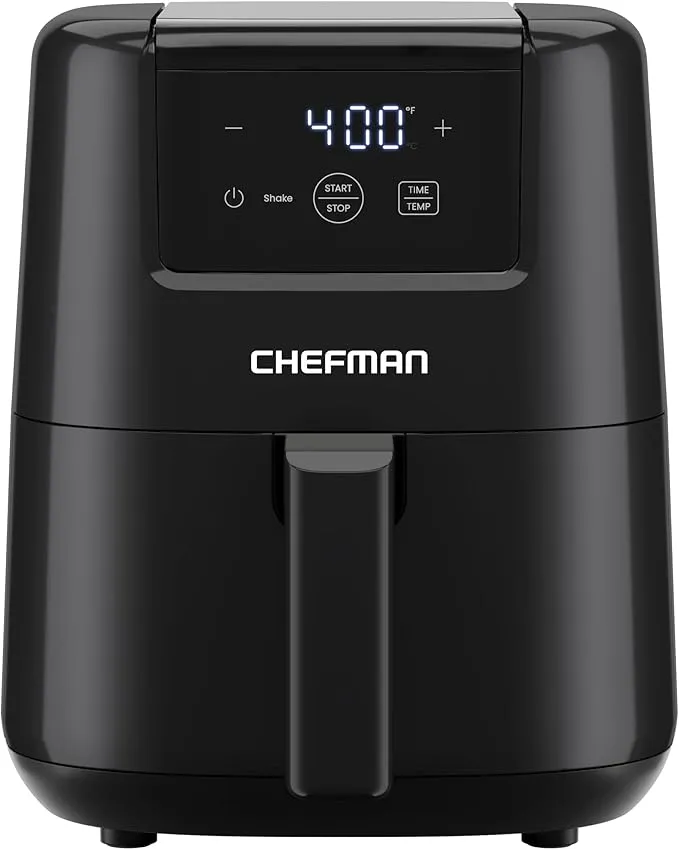 CHEFMAN Mini Freidora de Aire 2 Qt vista frontal 