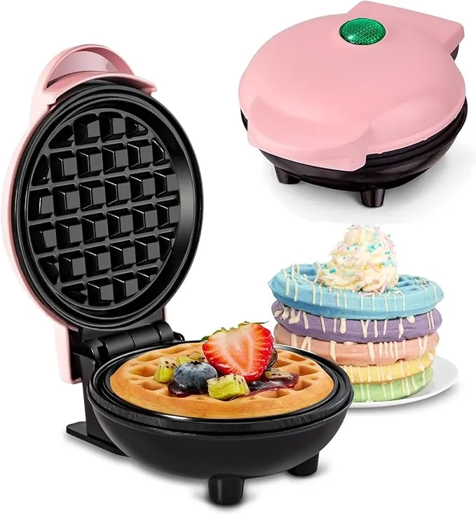 Mini Gofrera Rosa vista frontal 