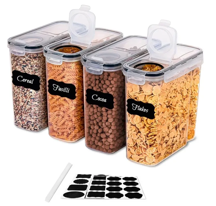 Juego de 4 Contenedores Herméticos de Plástico - Venta al por Mayor